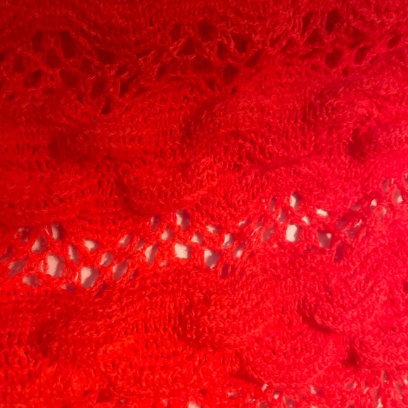 Capelli New York, scarf in bright coral - Picture 5 of 8